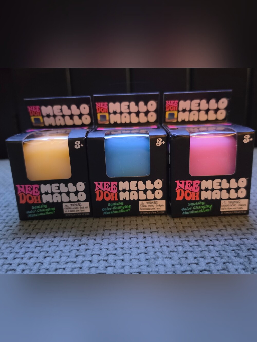 NeeDoh Mello Mallo Color Changing Fidget Toy Bundle - Set of 3 (New)